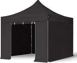 TOOLPORT 3x3m Stahl Faltpavillon, inkl. 4