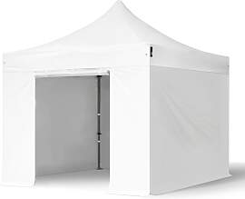 TOOLPORT 3x3m Stahl Faltpavillon, inkl. 4