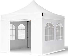 TOOLPORT 3x3m Stahl Faltpavillon, inkl. 4