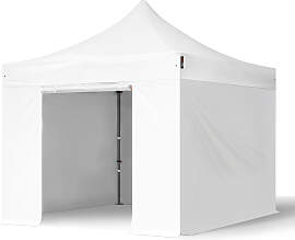 TOOLPORT 3x3m Stahl Faltpavillon, inkl. 4