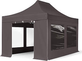 TOOLPORT 3x4,5m Aluminium Faltpavillon, inkl. 4