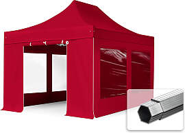 TOOLPORT 3x4,5m Aluminium Faltpavillon, inkl. 4