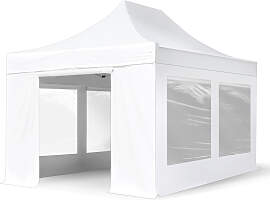 TOOLPORT 3x4,5m Aluminium Faltpavillon, inkl. 4