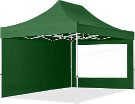 TOOLPORT 3x4,5m Stahl Faltpavillon, inkl. 2