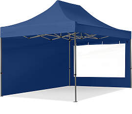 TOOLPORT 3x4,5m Stahl Faltpavillon, inkl. 2