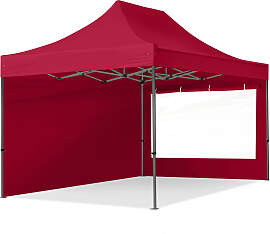 TOOLPORT 3x4,5m Stahl Faltpavillon, inkl. 2