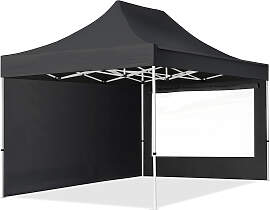 TOOLPORT 3x4,5m Stahl Faltpavillon, inkl. 2