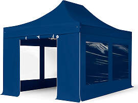 TOOLPORT 3x4,5m Stahl Faltpavillon, inkl. 4