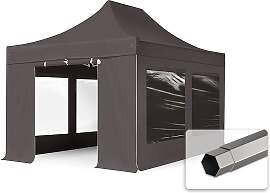 TOOLPORT 3x4,5m Stahl Faltpavillon, inkl. 4