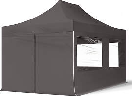 TOOLPORT 3x4,5m Stahl Faltpavillon, inkl. 4