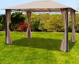 TOOLPORT 3x4 m Softtop Gartenpavillon, inkl. 4