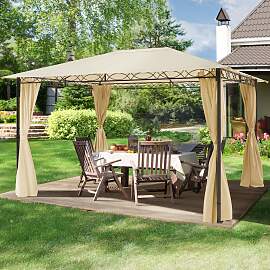 TOOLPORT 3x4 m Softtop Gartenpavillon, inkl. 4