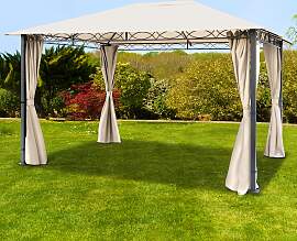 TOOLPORT 3x4 m Softtop Gartenpavillon, inkl. 4
