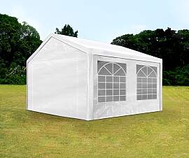 TOOLPORT 3x4m Partyzelt, PE-Plane, weiß - (90100)