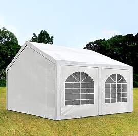 TOOLPORT 3x4m Partyzelt, PE-Plane, weiß - (91102)