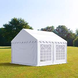 TOOLPORT 3x4m Partyzelt, PVC-Plane, weiß - (6152)