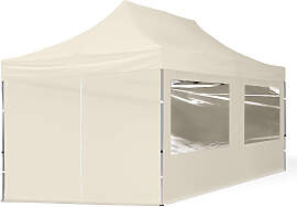 TOOLPORT 3x6m Aluminium Faltpavillon, inkl. 4