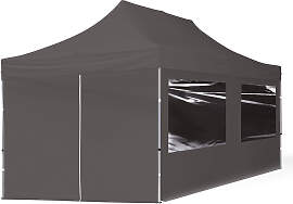 TOOLPORT 3x6m Aluminium Faltpavillon, inkl. 4