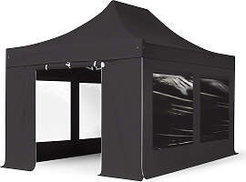 TOOLPORT 3x6m Aluminium Faltpavillon, inkl. 4