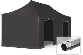 TOOLPORT 3x6m Aluminium Faltpavillon, inkl. 4
