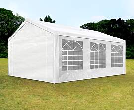 TOOLPORT 3x6m Partyzelt, PE-Plane, weiß - (90101)