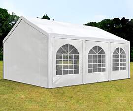 TOOLPORT 3x6m Partyzelt, PE-Plane, weiß - (91104)