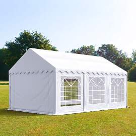 TOOLPORT 3x6m Partyzelt, PVC-Plane, weiß - (4762)