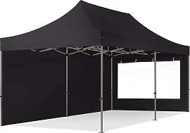 TOOLPORT 3x6m Stahl Faltpavillon, inkl. 2
