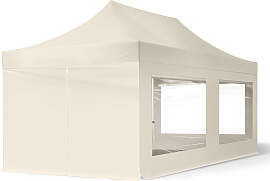 TOOLPORT 3x6m Stahl Faltpavillon, inkl. 4