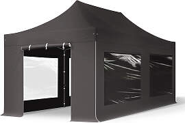 TOOLPORT 3x6m Stahl Faltpavillon, inkl. 4
