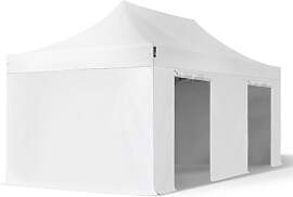 TOOLPORT 3x6m Stahl Faltpavillon, inkl. 4