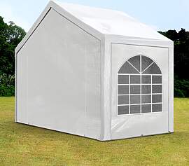 TOOLPORT 4x2m Partyzelt, PE-Plane, weiß - (91107)