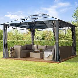TOOLPORT 4x4 m Hardtop Gartenpavillon, inkl. 4