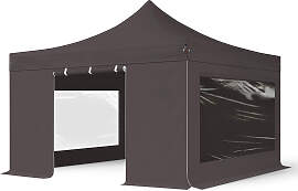 TOOLPORT 4x4m Aluminium Faltpavillon, inkl. 4