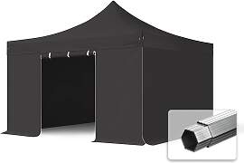 TOOLPORT 4x4m Aluminium Faltpavillon, inkl. 4