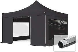 TOOLPORT 4x4m Aluminium Faltpavillon, inkl. 4
