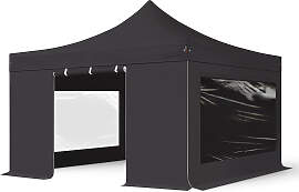 TOOLPORT 4x4m Aluminium Faltpavillon, inkl. 4