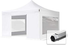 TOOLPORT 4x4m Aluminium Faltpavillon, inkl. 4