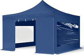 TOOLPORT 4x4m Stahl Faltpavillon, inkl. 4