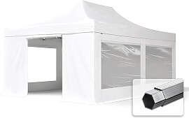 TOOLPORT 4x6m Aluminium Faltpavillon, inkl. 4