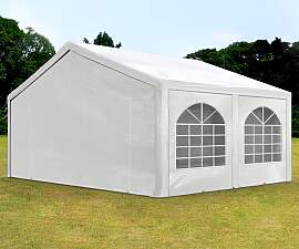 TOOLPORT 5x5m Partyzelt, PE-Plane, weiß - (91113)