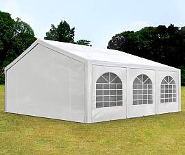 TOOLPORT 5x6m Partyzelt, PE-Plane, weiß - (91114)