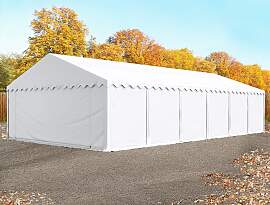 TOOLPORT 6x12 m Lagerzelt, PVC-Plane, weiß -