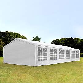 TOOLPORT 6x12m Partyzelt, PE-Plane, weiß - (90109)