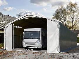TOOLPORT 6x12m Zeltgarage, PRIMEtex-Plane, grau,