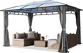 TOOLPORT Gartenpavillon 3x4 m wasserdicht ALU