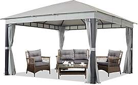 TOOLPORT Gartenpavillon 4x4 m ALU Premium ca.