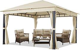 TOOLPORT Gartenpavillon 4x4 m ALU Premium ca.