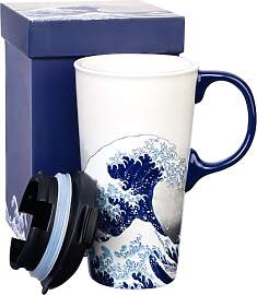 Topadorn Keramik-Reisebecher Porzellan Kaffeetasse 