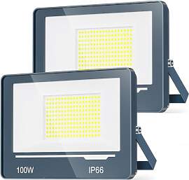 TOPAUBUB LED Strahler Außen 100W 10000LM 2